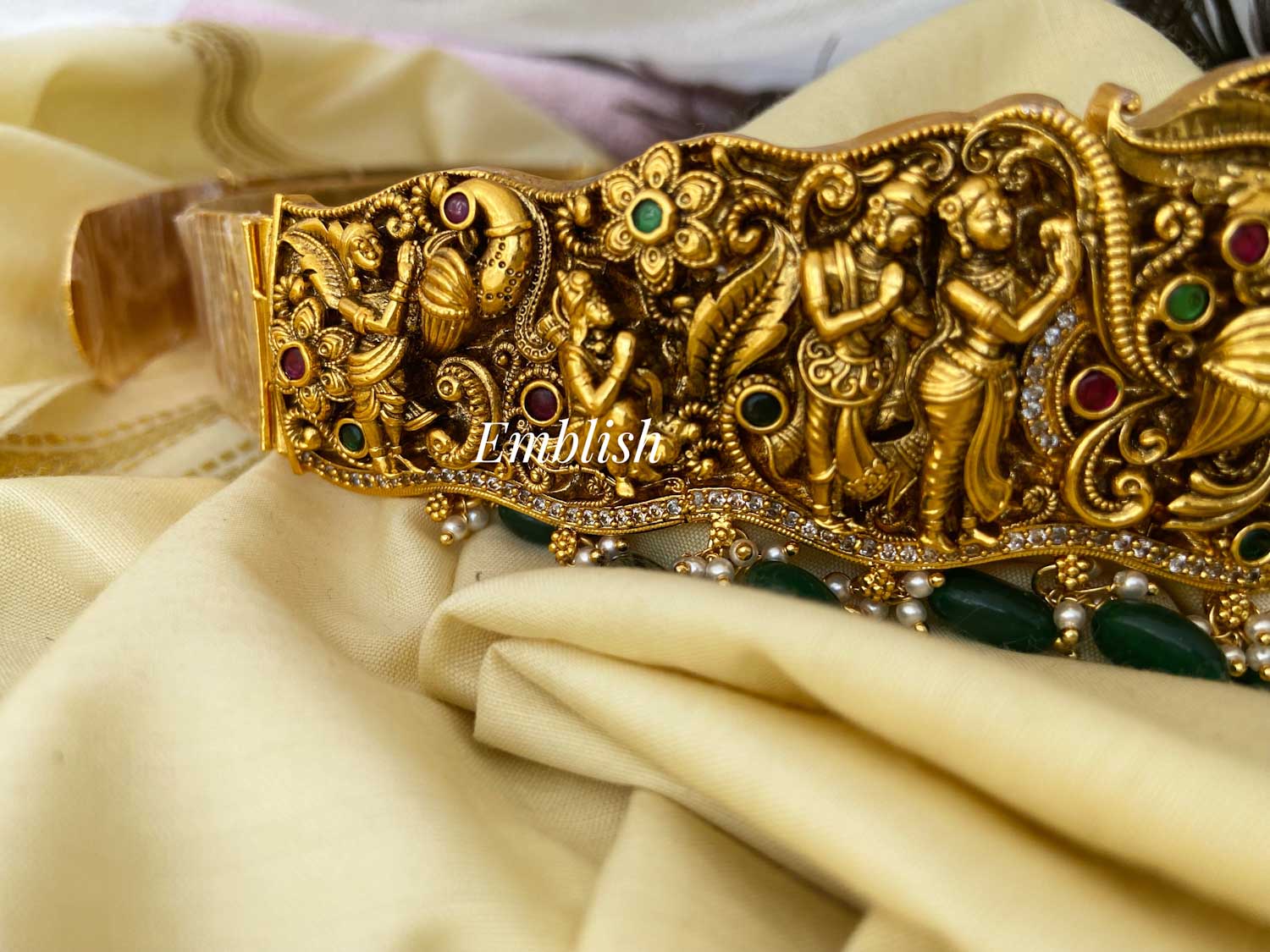 Antique Goldalike Ram Parivar Intricate work Grand Hipbelt